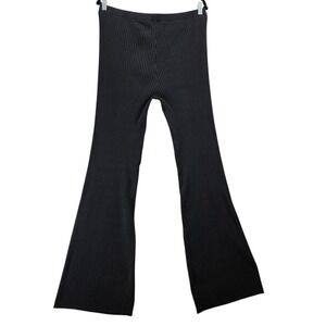 KOTN Nile Ribbed Knit Stretch Flare Pants High Waist Casual Egyptian Cotton‎ XXL
